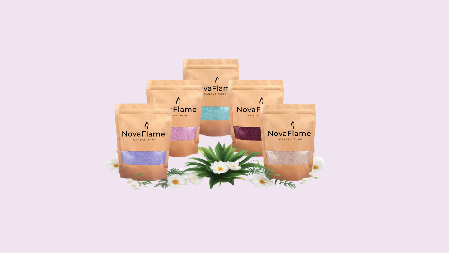 Bougie en sable de cire 100 % végétale